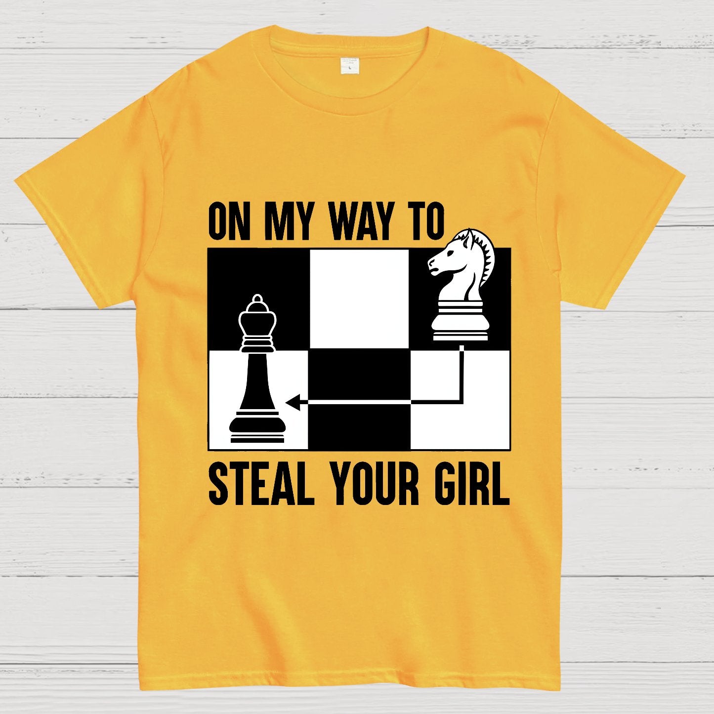 Chess Game On My Way To Steal Your Girl Geek T-Shirt