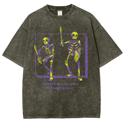 MIND-BOGGLING SKELETONS Vintage Distressed T-shirt