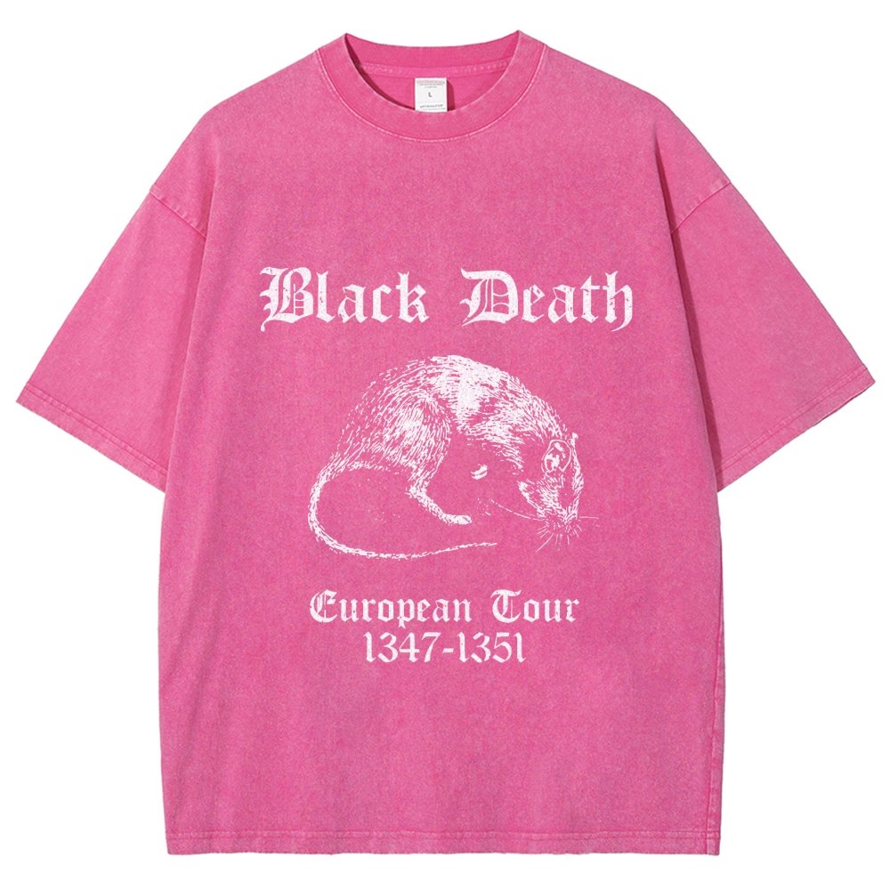 Black Death European Tour Vintage Distressed T-shirt