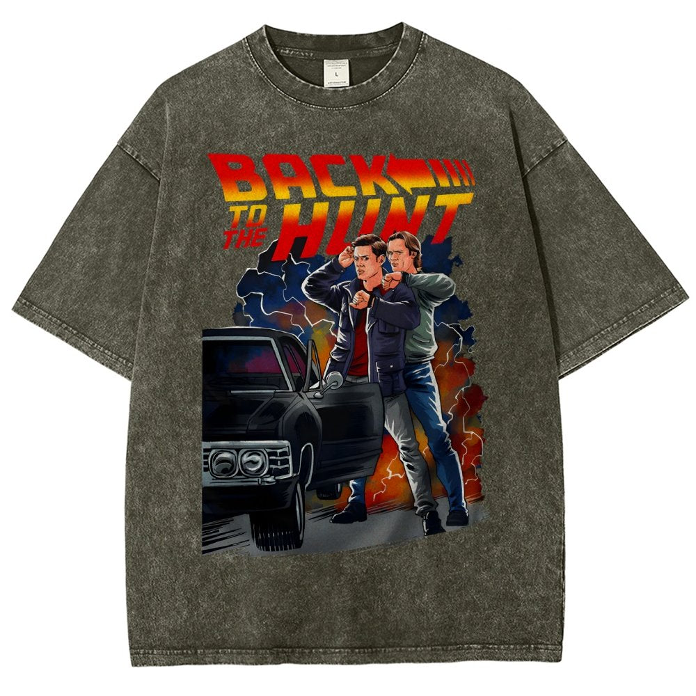 Back To The Hunt Vintage Distressed T-shirt