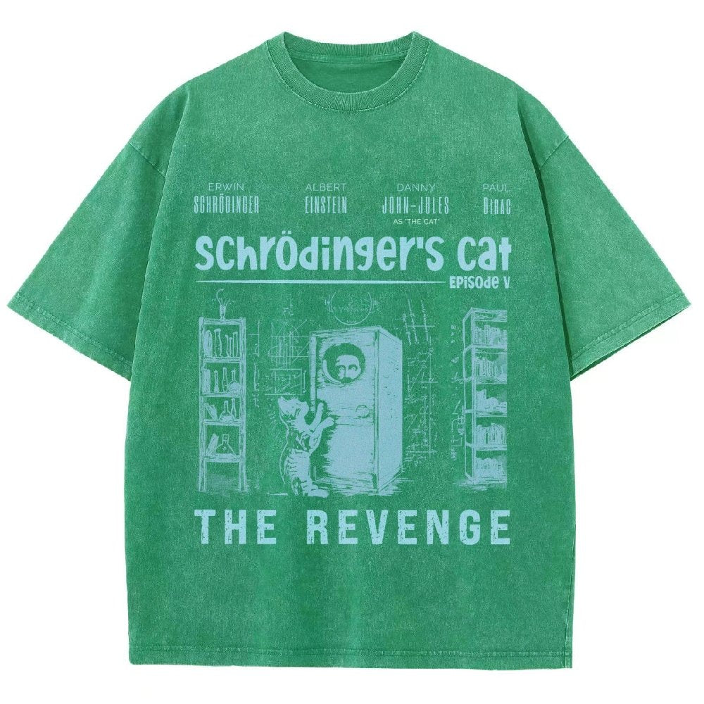Schrödinger's Cat Revenge Vintage Distressed T-shirt