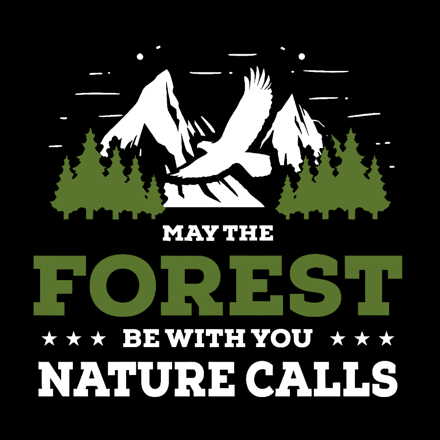 May The Forest Be With You, Breathe Naturally Washed Long Sleeve Tee