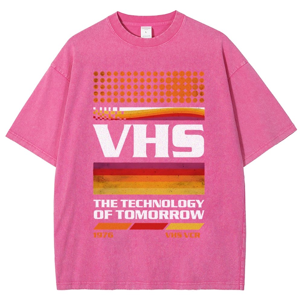 VHS Tech Vintage Distressed T-shirt