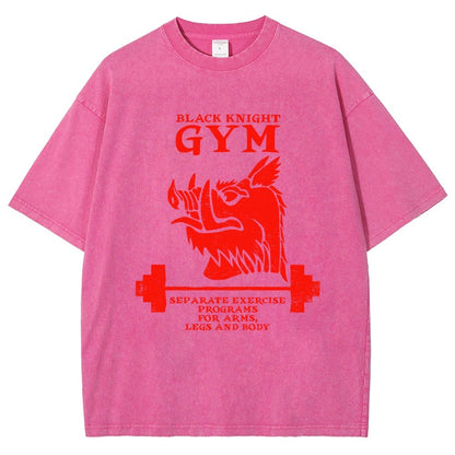 Black Knight Gym Vintage Distressed T-shirt
