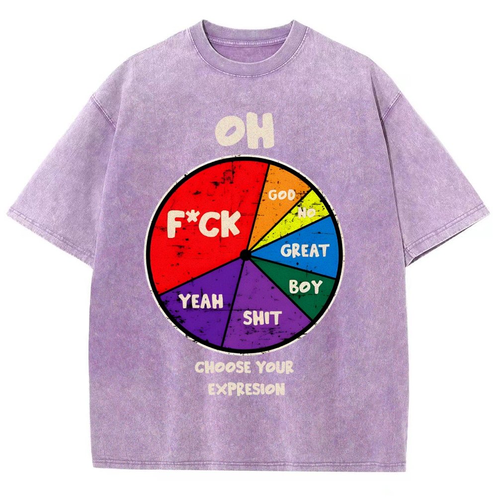 Choose You Expression Vintage Distressed T-shirt