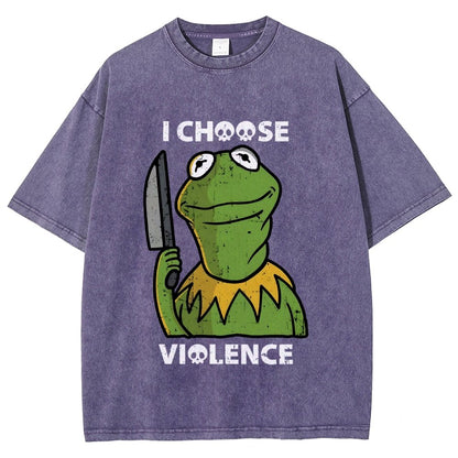 I Choose Violence Vintage Distressed T-shirt