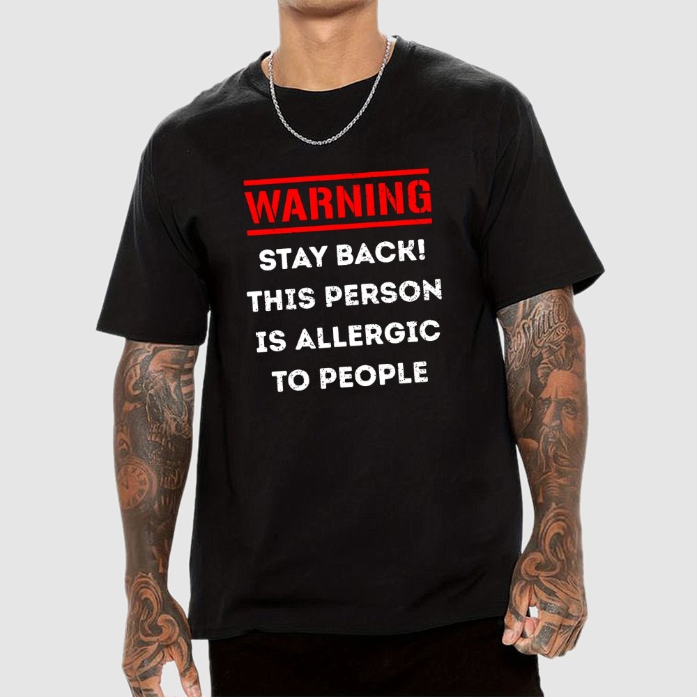 Allergic To People Geek T-Shirt