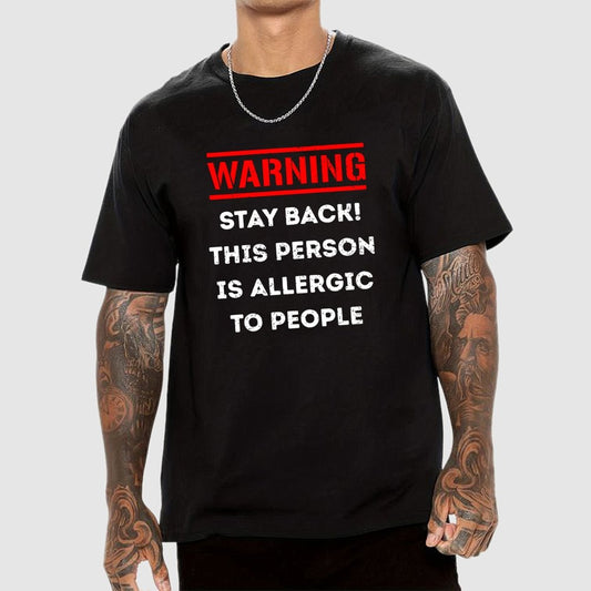 Allergic To People Geek T-Shirt