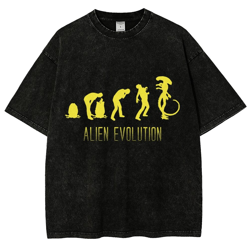 Mystery Creature Evolution Vintage Distressed T-shirt