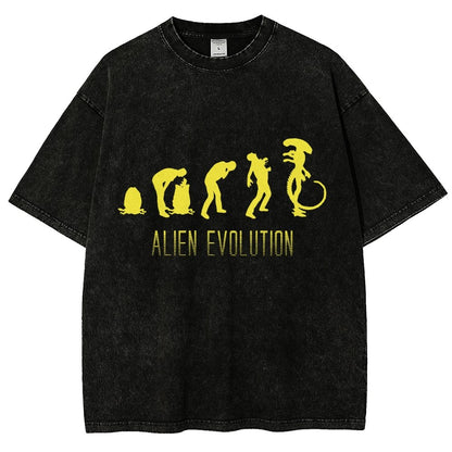 Mystery Creature Evolution Vintage Distressed T-shirt