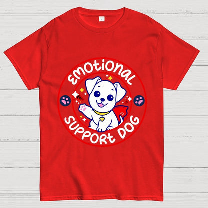 Emotional Support Dog Unisex Geek T-Shirt