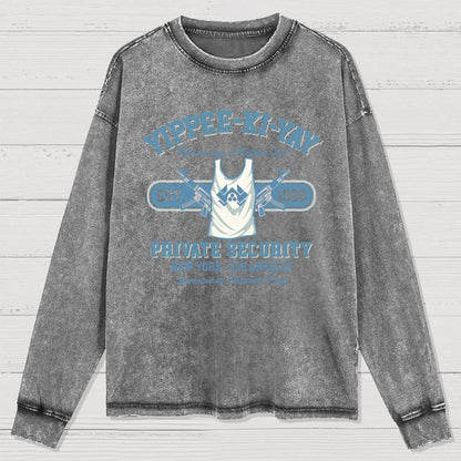 Yippee Ki Yay Security NY-LA Washed Long Sleeve Tee