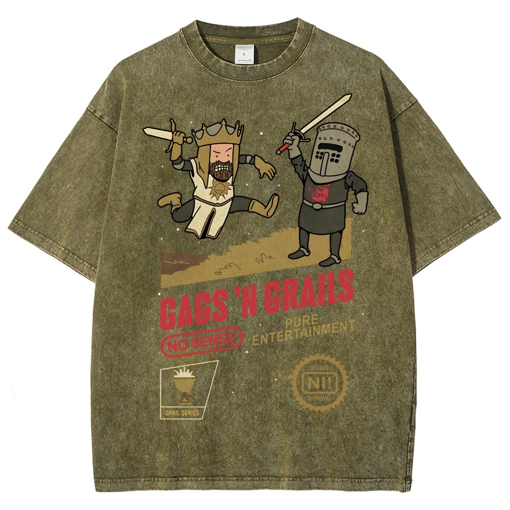 Gags 'n Grails Vintage Distressed T-shirt