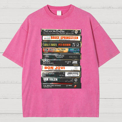 Vintage Rock Cassettes Vintage Distressed T-shirt