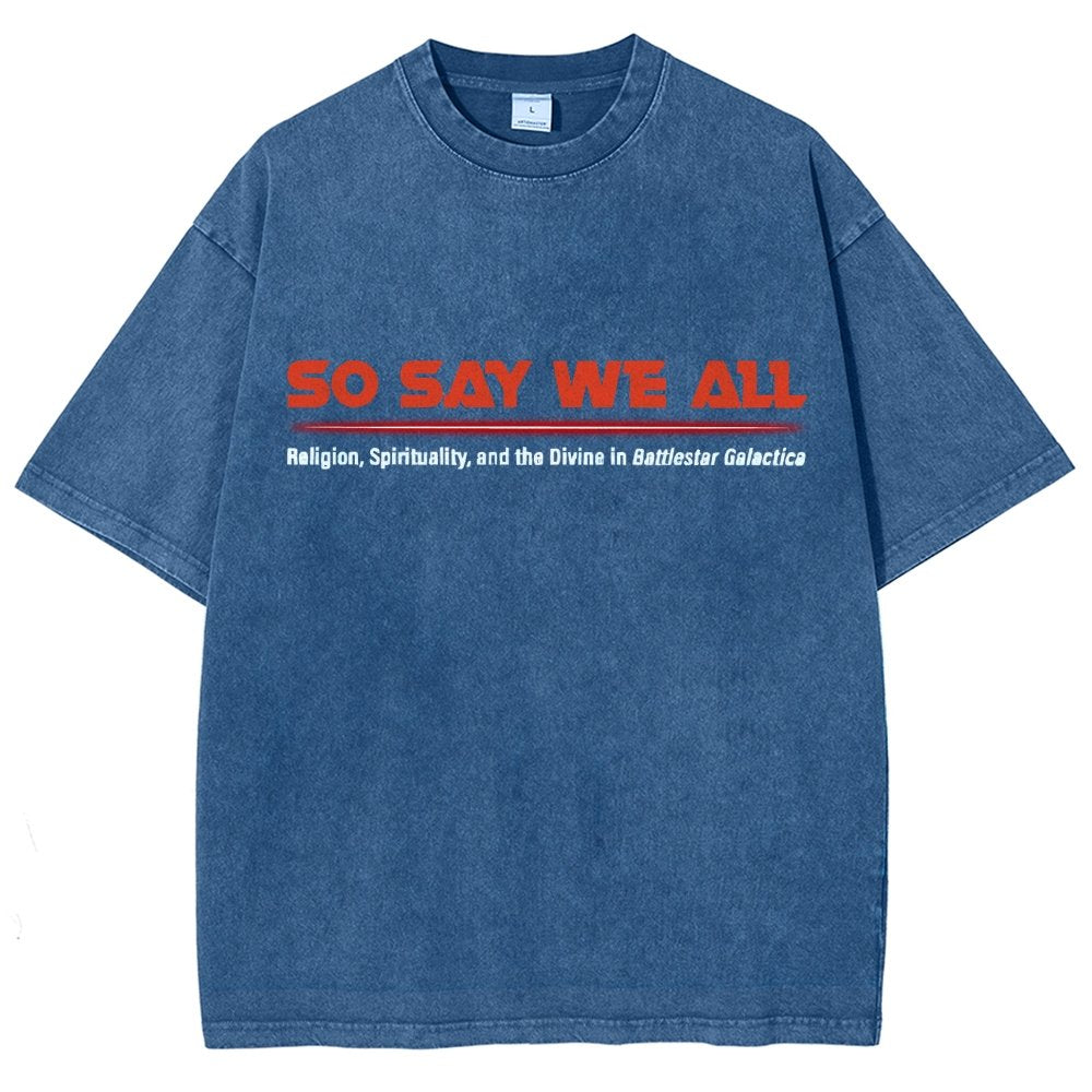 So Speak We All Vintage Distressed T-shirt