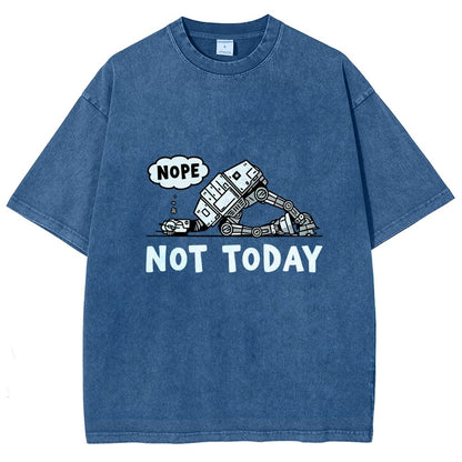 No Not Today  Vintage Distressed T-shirt