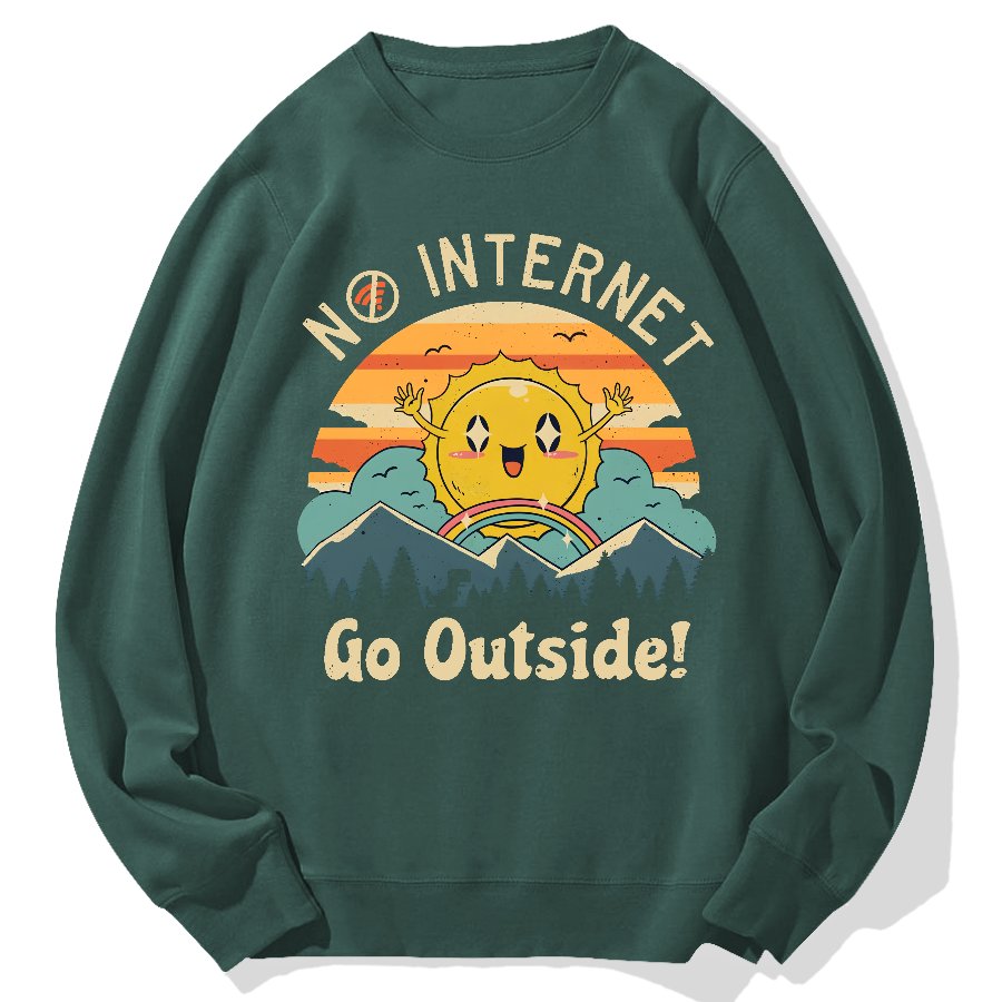 No Network Geek Cotton Sweatshirt
