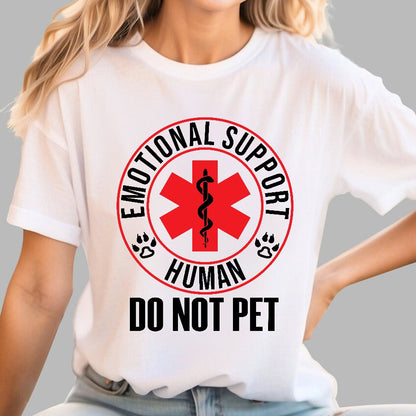 Emotional Support Human Do Not Pet Geek T-Shirt