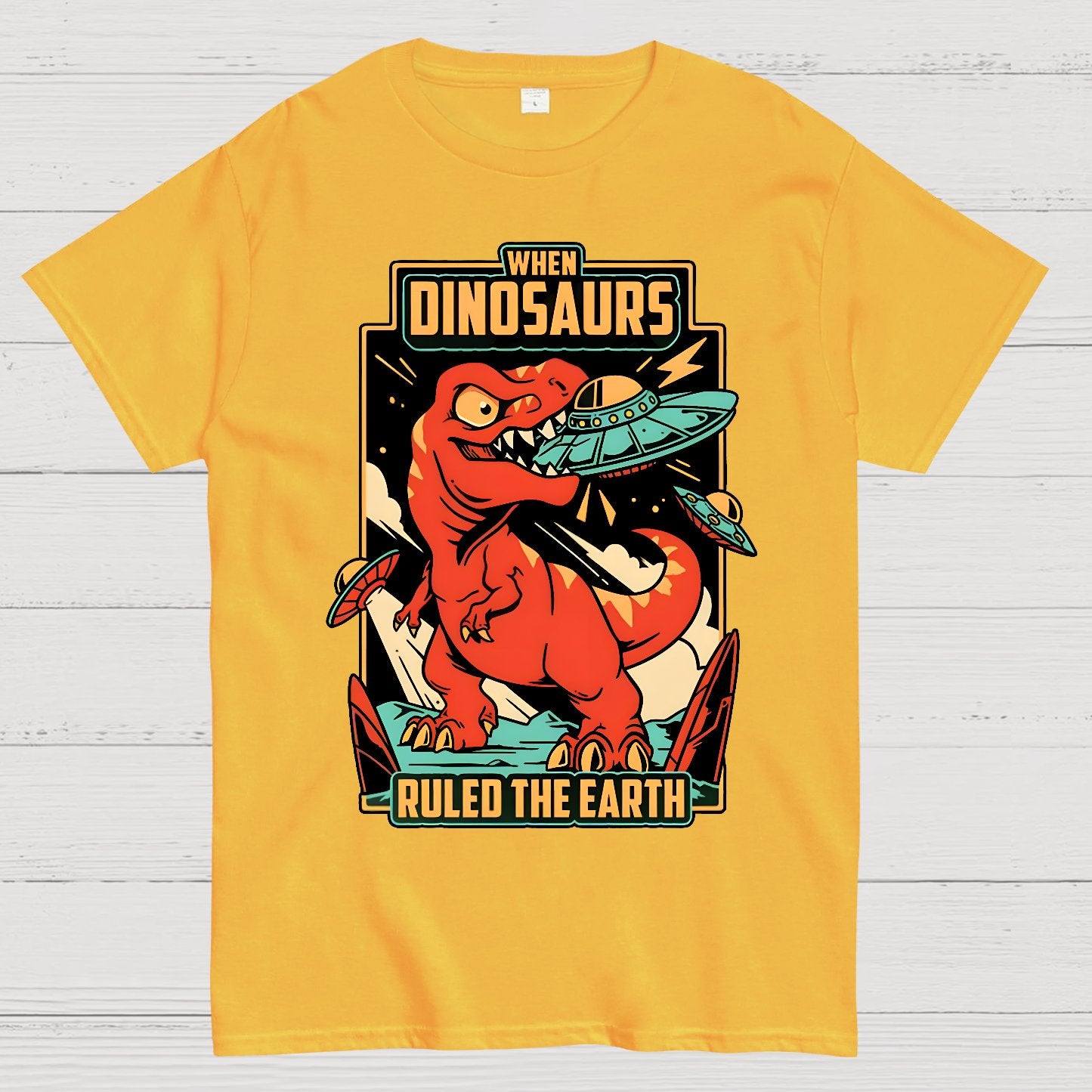 When Dinosaurs Ruled The Earth Geek T-Shirt