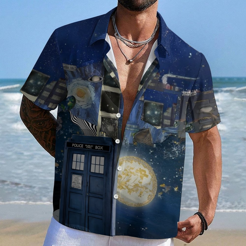 Starry Phone Booth Geeky Shirt