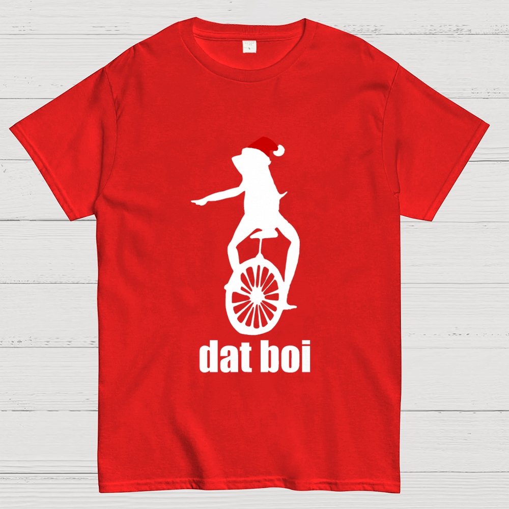 Christmas Here Comes Dat Boi Waddup Meme Geek T-Shirt