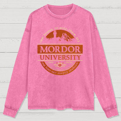 Graduation Is Not An Easy Thing Washed Long Sleeve Tee