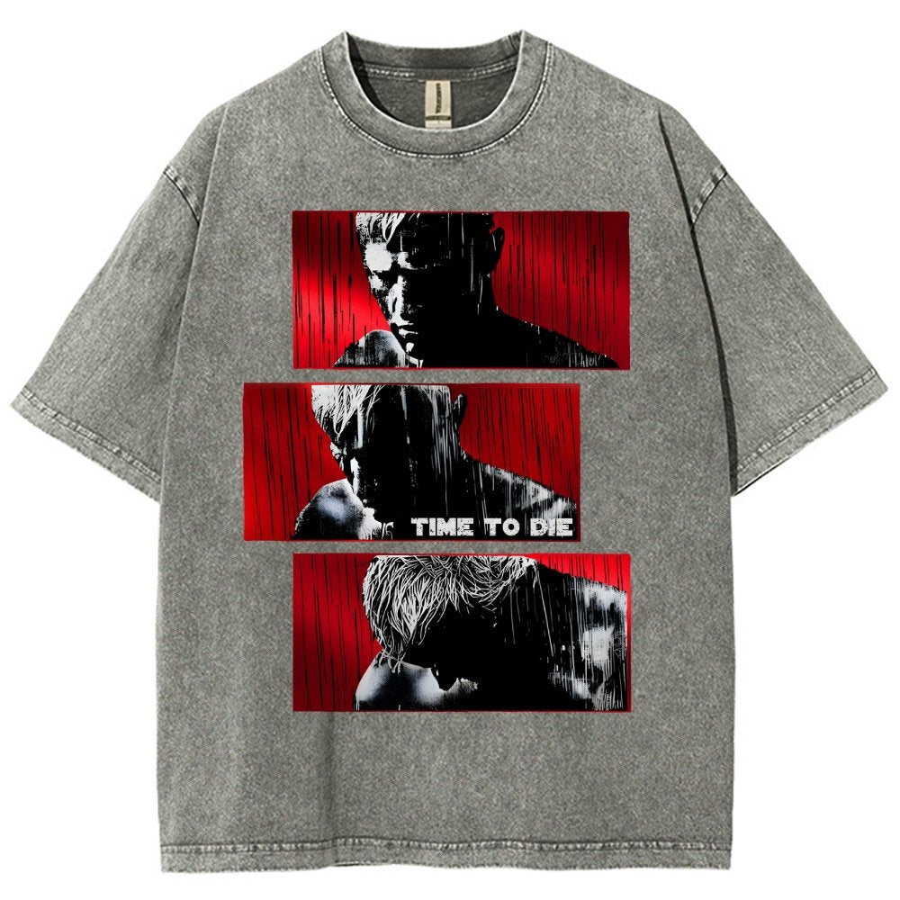 Time to die Vintage Distressed T-shirt