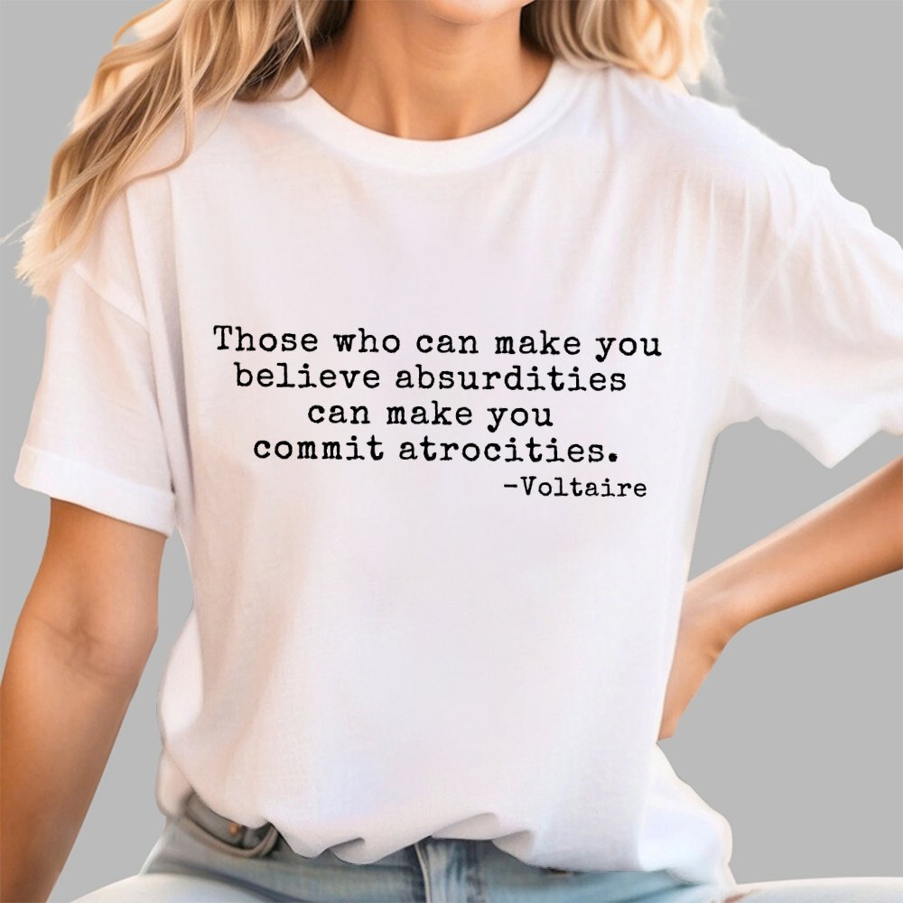 Voltaire Quote Geek T-Shirt
