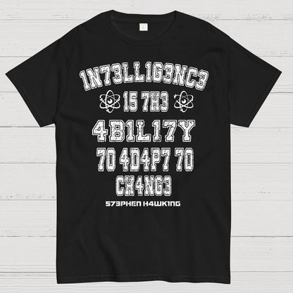 Stephen Hawking Intelligence Science Geek T-Shirt
