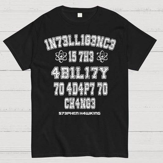 Stephen Hawking Intelligence Science Geek T-Shirt