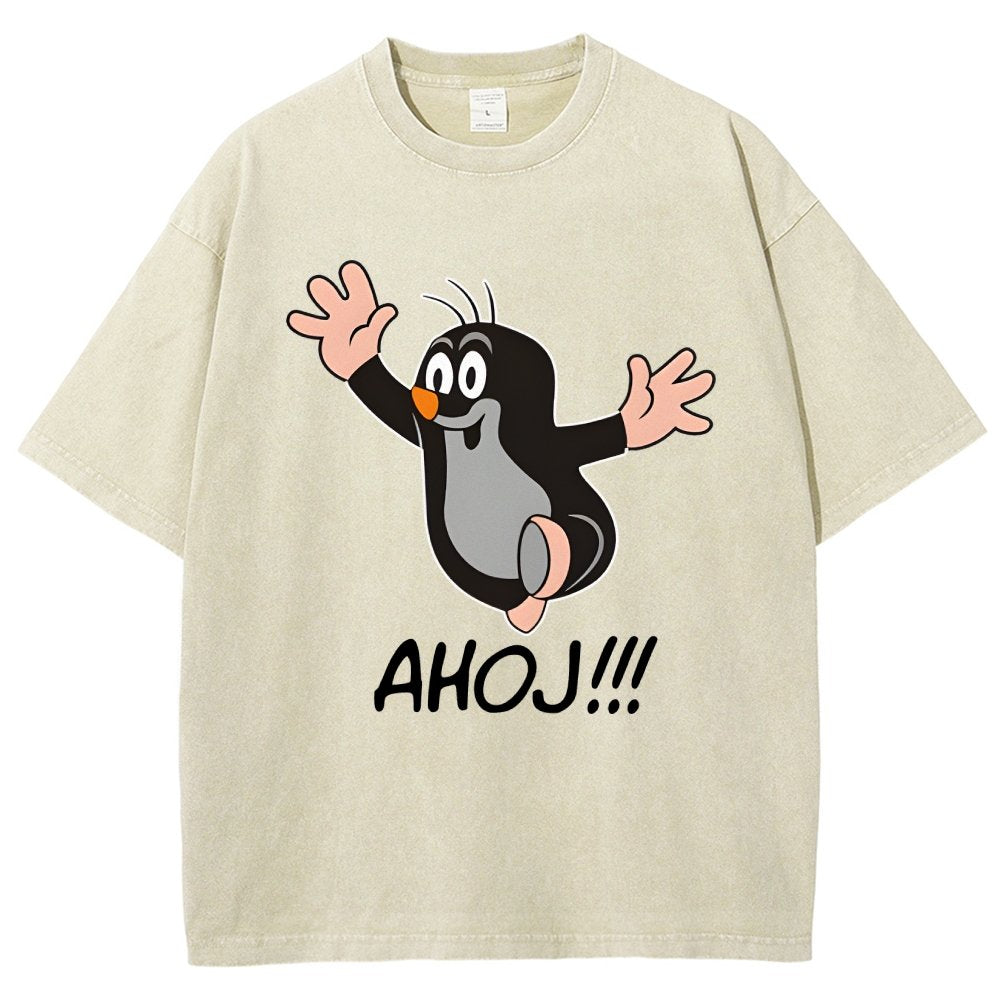 Mole AHOJ Vintage Distressed T-shirt