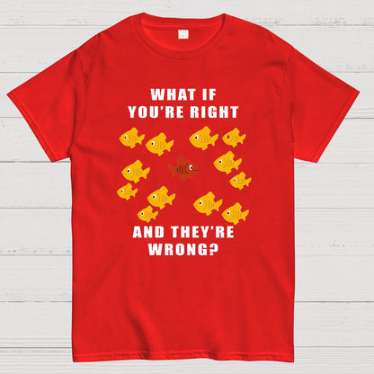 What If You're Right And They're Wrong Geeky T-Shirt