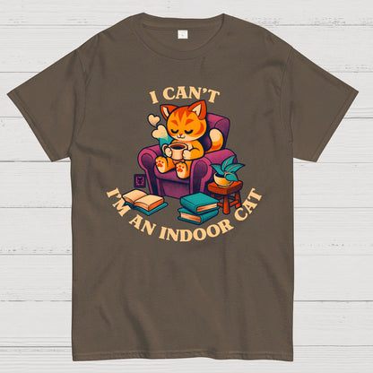 I Can't. I'm an Indoor Cat Geek T-Shirt