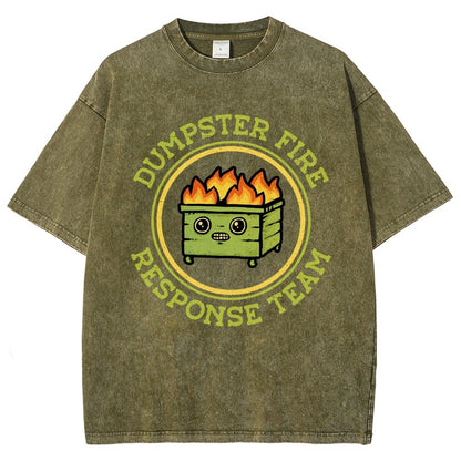 Dumpster Fire Response Team Vintage Distressed T-shirt