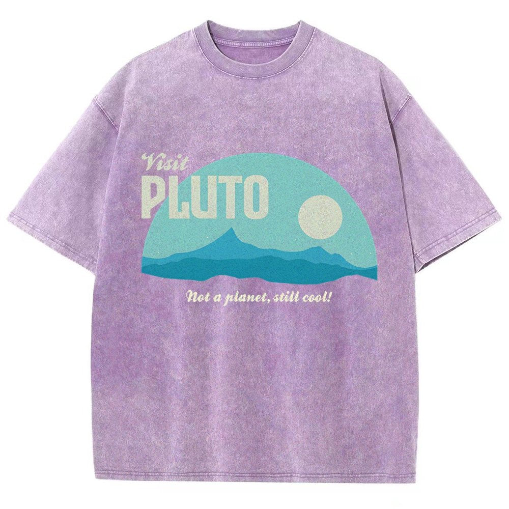 Visit Pluto Vintage Distressed T-shirt