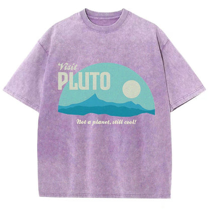 Visit Pluto Vintage Distressed T-shirt