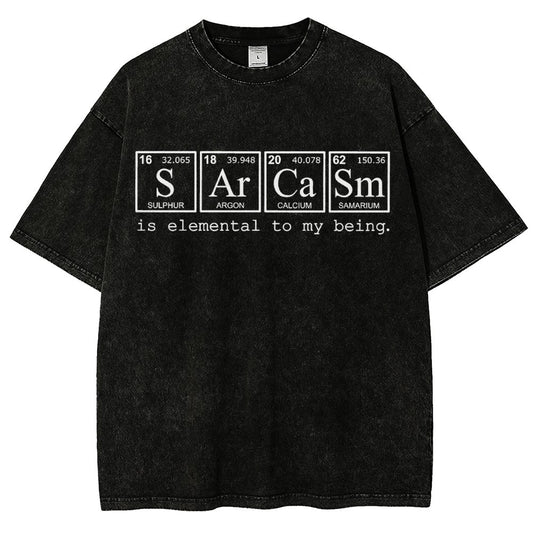 Periodic SArCaSm Vintage Distressed T-shirt