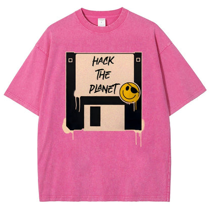 Hack The Planet Vintage Distressed T-shirt
