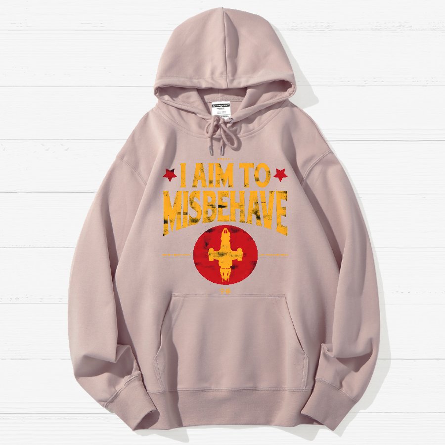 I Aim To Misbehave Geek Cotton Hoodie