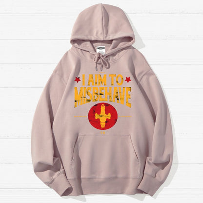 I Aim To Misbehave Geek Cotton Hoodie