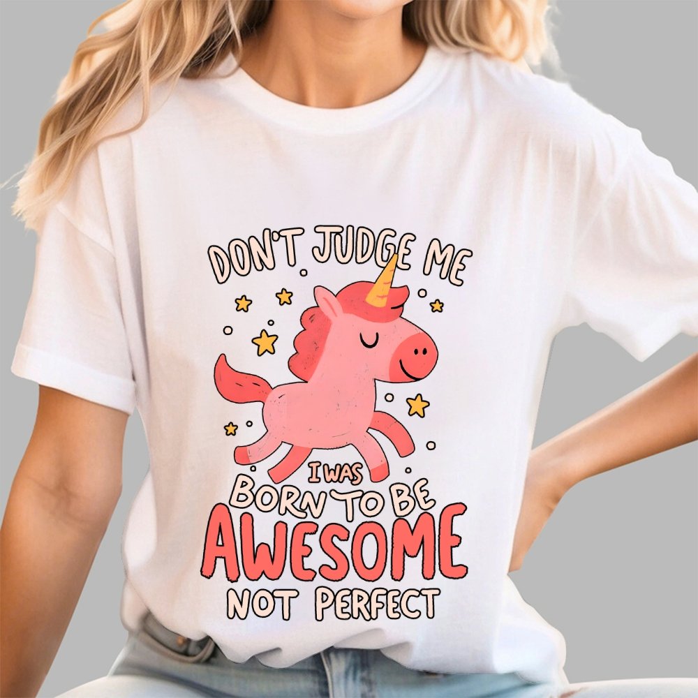 Born To Be Awesome Not Perfect Geek T-Shirt
