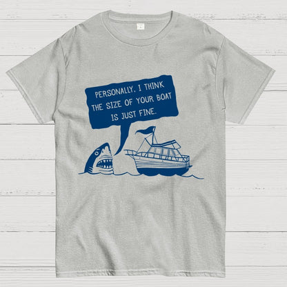 Polite Shark  Mysterious Island Unisex Geek T-Shirt