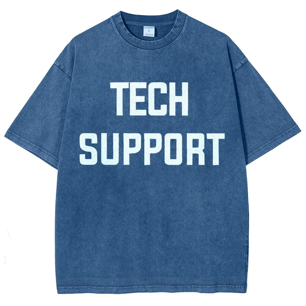 Tech Support Vintage Distressed T-shirt