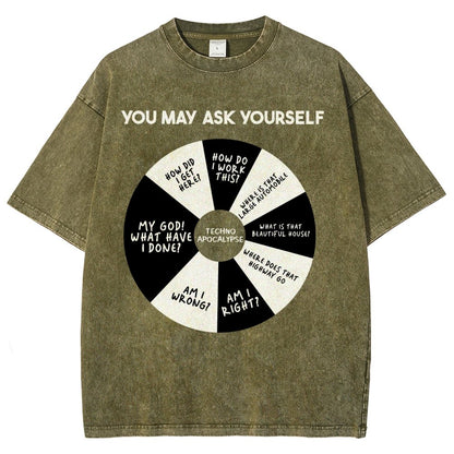 You May Ask Yourself Vintage Distressed T-shirt