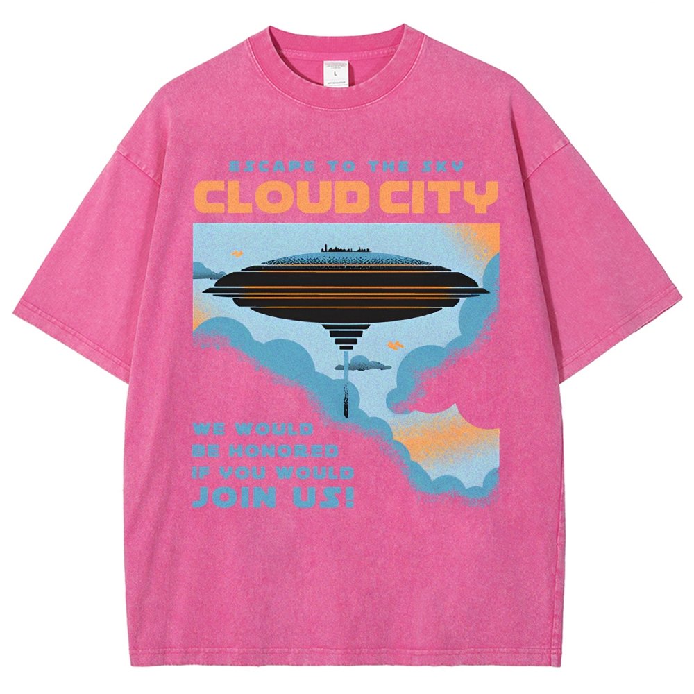 Sky City Vintage Distressed T-shirt