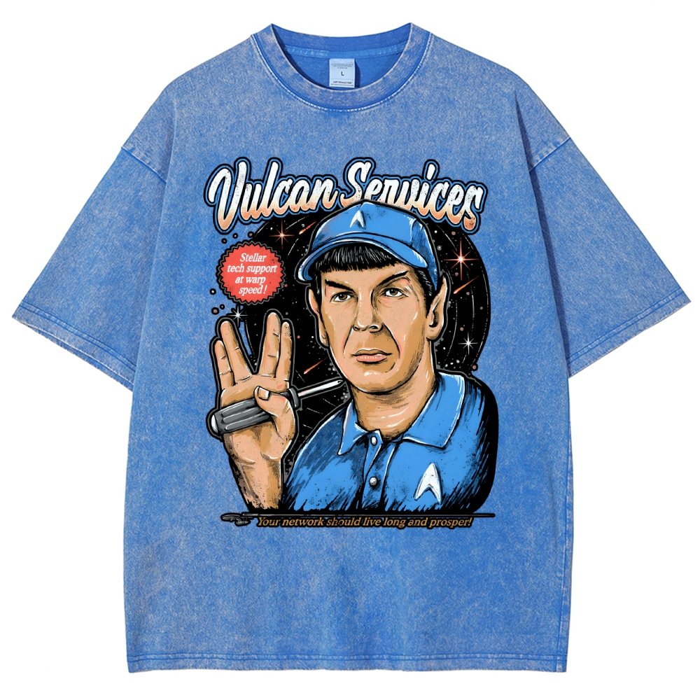 Cosmic services Vintage Distressed T-shirt