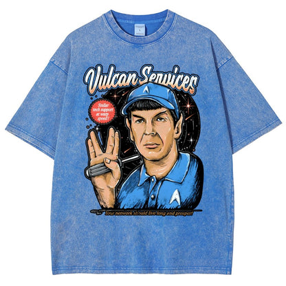 Cosmic services Vintage Distressed T-shirt