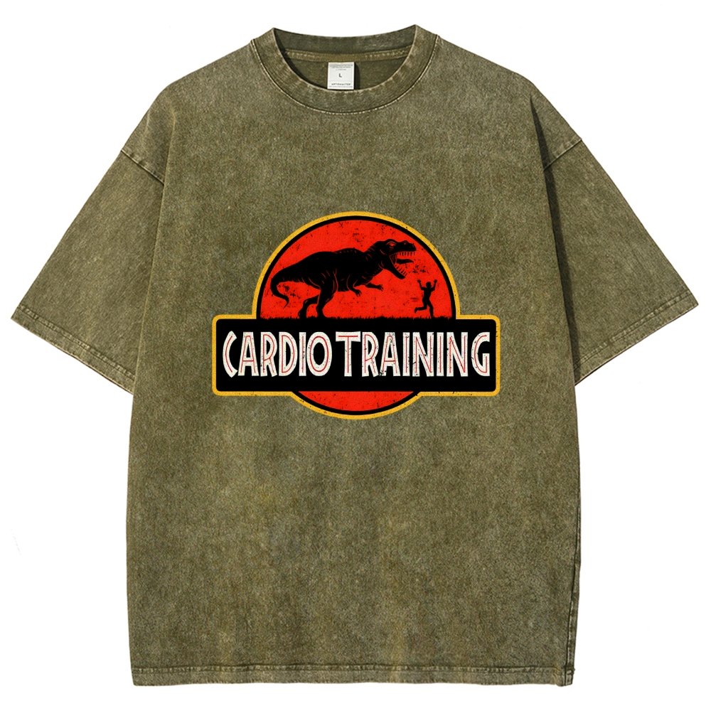 Cardio Training Vintage Distressed T-shirt