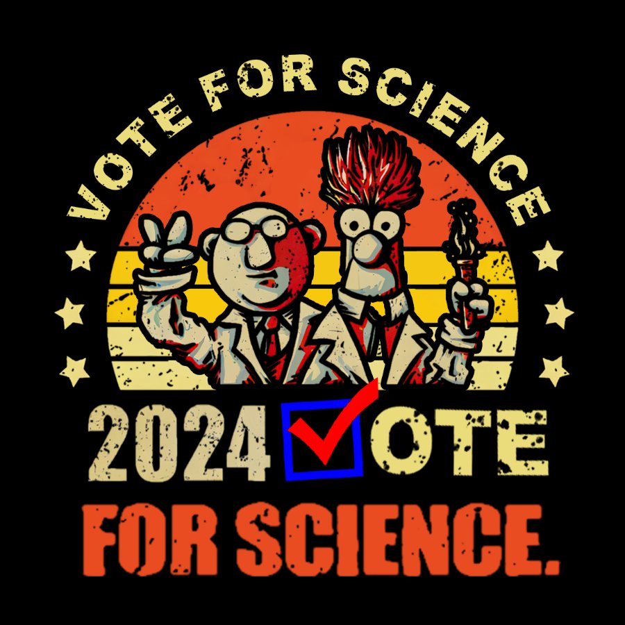 Vote for Science in 2024 Geek Cotton Sweatshirt