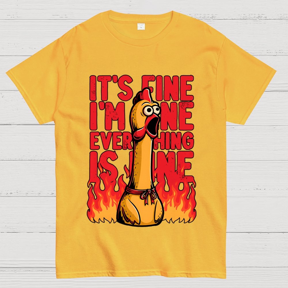 Chicken Fine Burn Geek T-Shirt
